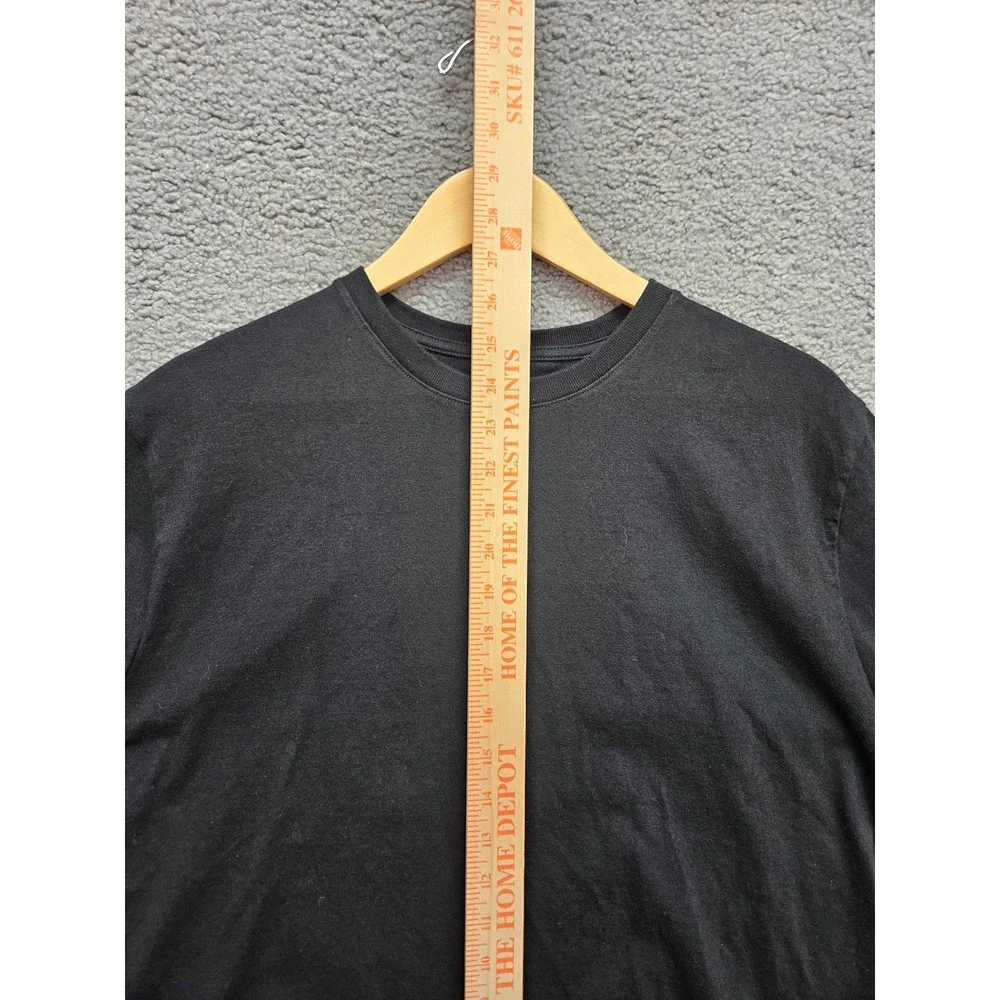 Banana Republic Signature Midweight Tee Large Black Organic Cotton Minimalist